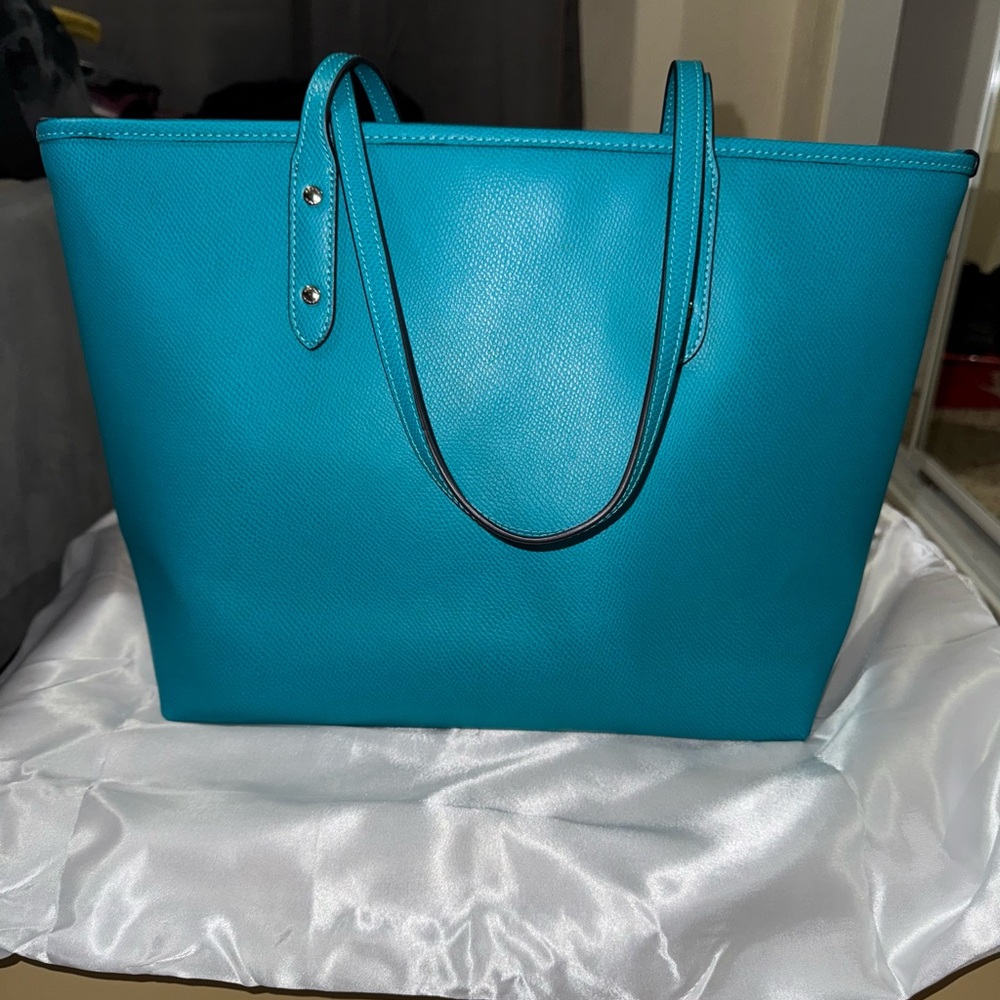 Coach Turquoise Tote Bag - Picture 2 of 12